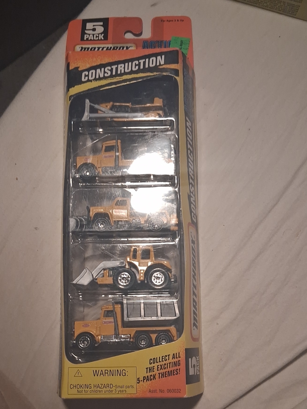 Construction Toy Vehicle 5-Pack - Yellow